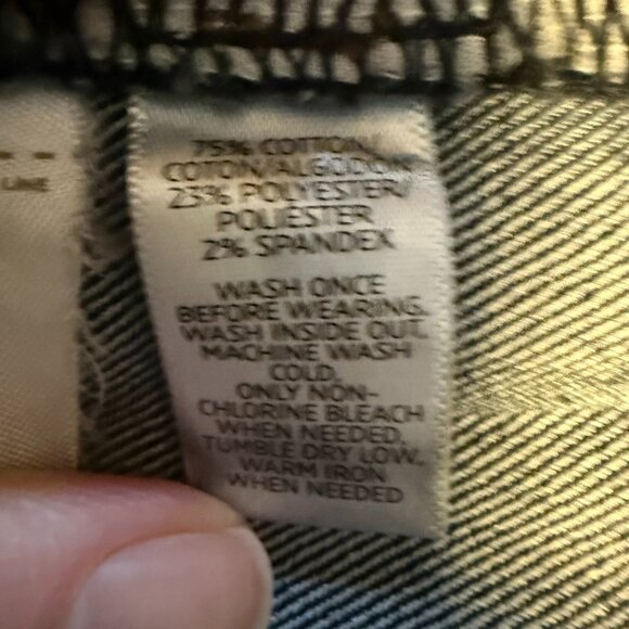 Loft Dark Rinse Modern Straight Leg Jeans - Size 10 - Picture 5 of 5